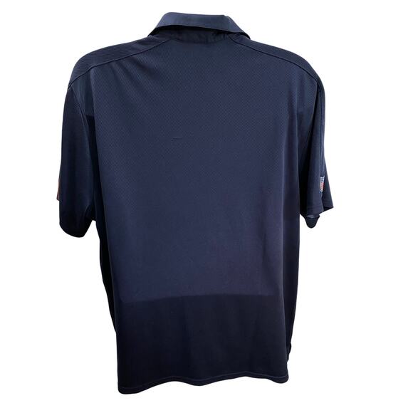 Chicago Bears Polo Shirt Mens 2XL Blue Orange Nike On Field Dri Fit NFL Logo - Picture 2 of 10